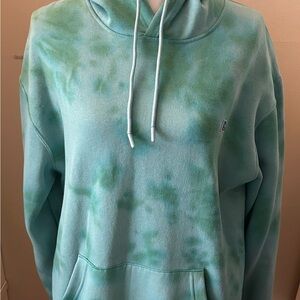 Russell Athletic Green Tie-Dye Hoodie